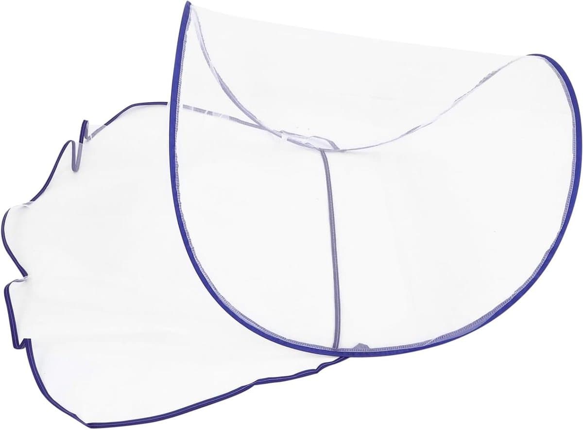 Hoofd Klamboe - Muggenkap Hoofd - Kamperen Slaap Bescherming - Ademend Mesh Ontwerp - 70x79.5 cm - Blauw