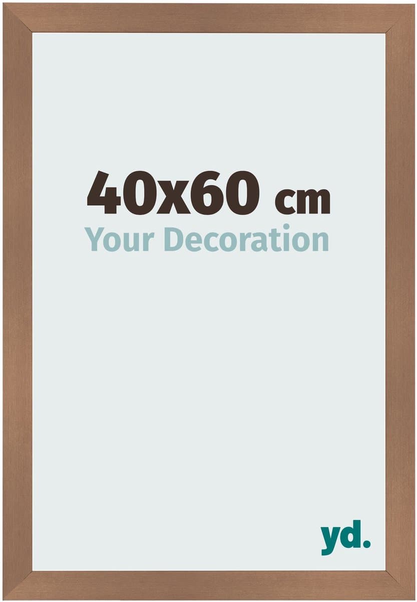 Your Decoration - Fotolijst 40x60 cm - MDF - Koper Decor - Bologna