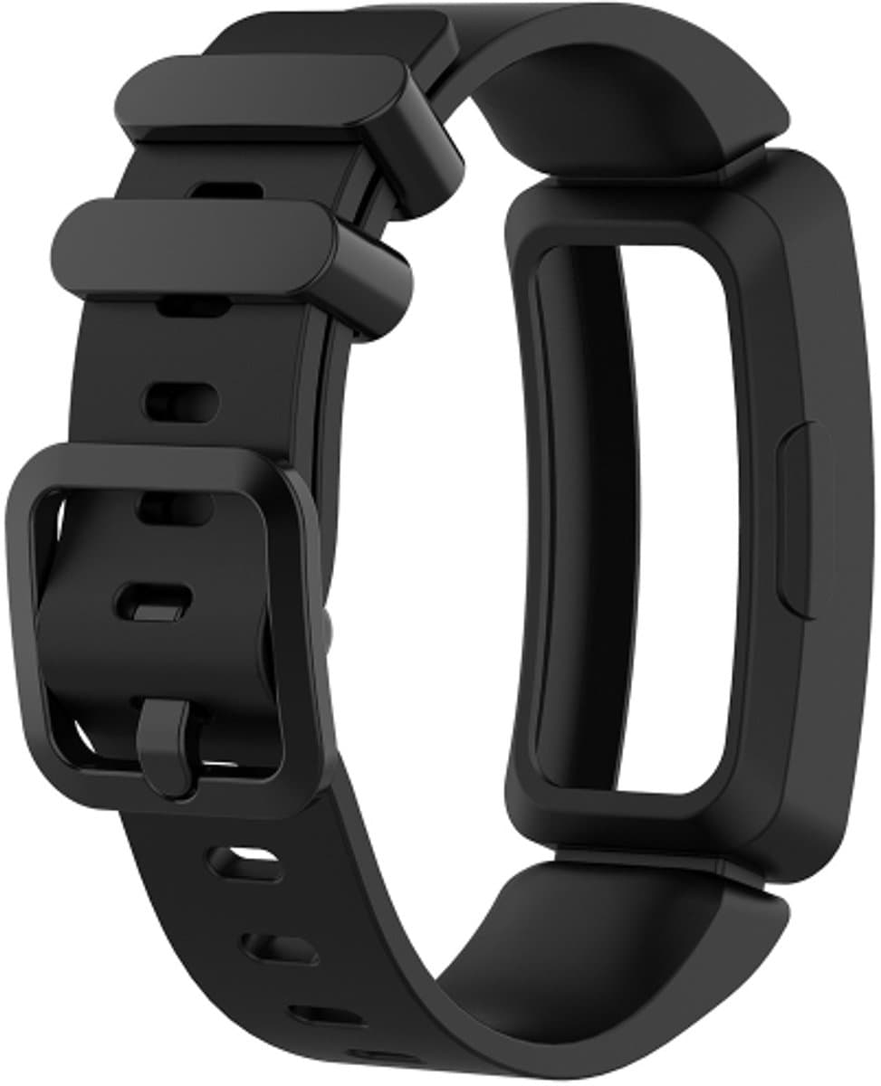Smart Watch siliconen polsband horlogeband voor Fitbit Inspire HR (zwart)