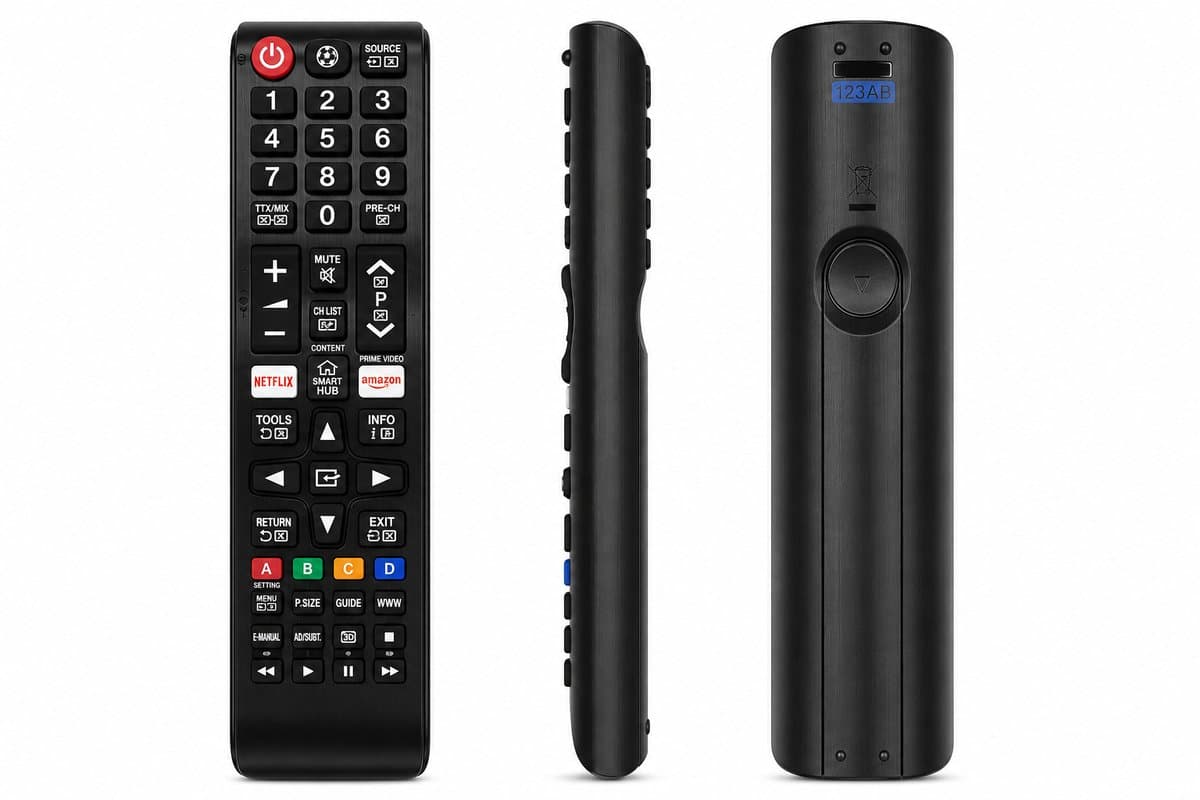 Universele Afstandsbediening RQ-S3A Geschikt voor Samsung TV – Smart TV – Netflix – Smart Hub – Amazon Prime Video – Direct Klaar voor Gebruik – Zwart