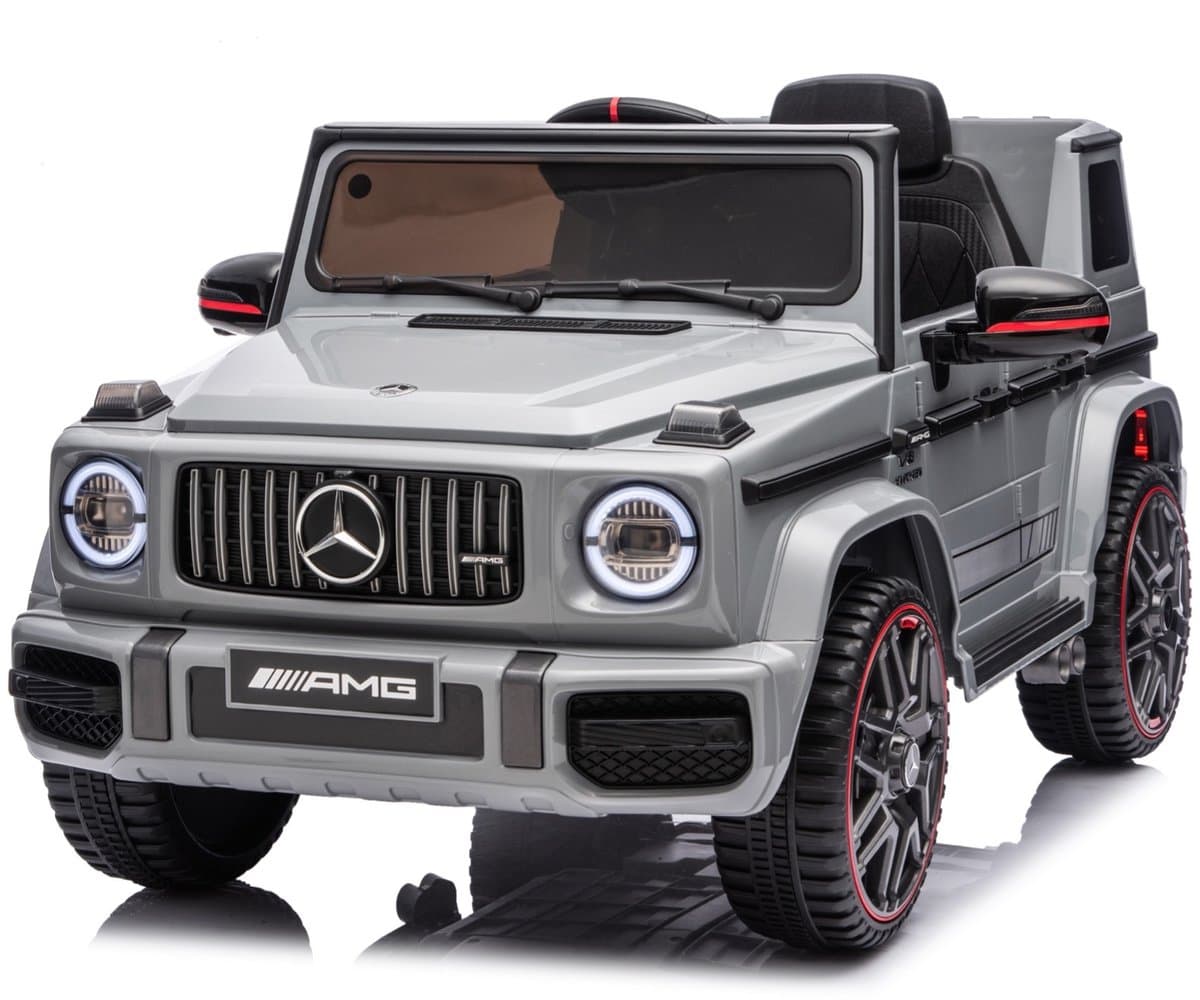 Mercedes G63 AMG Cabrio 12V Kinderauto Grijs