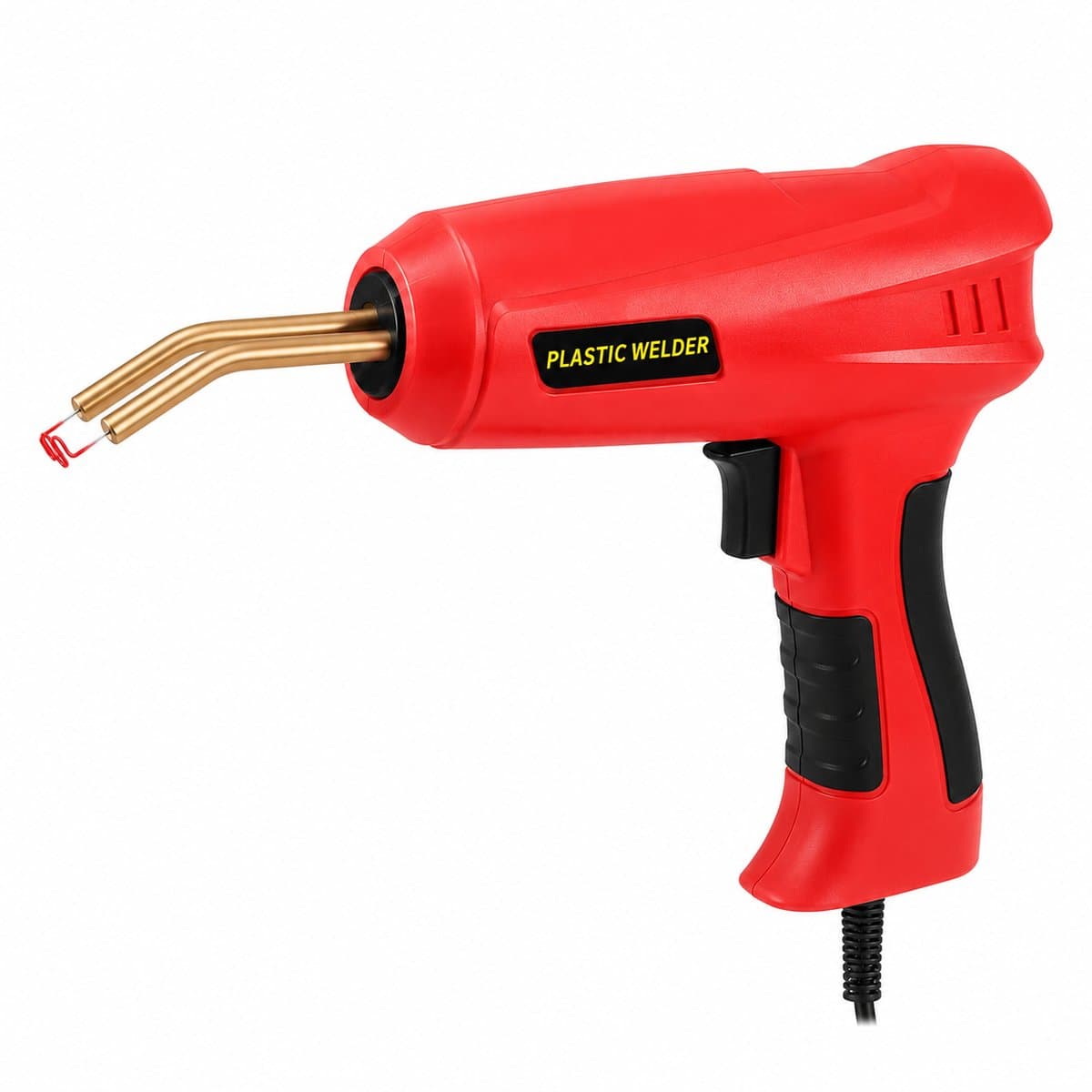 DPLUNIQ Gereedschap - Lasapparaat - Nietmachine - Reparatie - Plastic - 200W - Veelzijdig - Incl. Accessoires - Opbergdoos - Rood