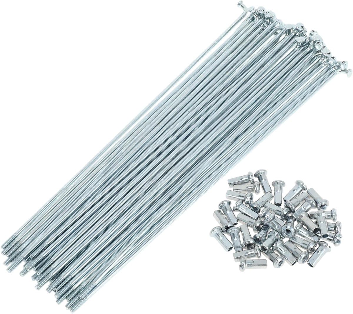 Spaken 12G 209mm Lengte Fiets Wiel Spaken Zilver Tone Carbon Staal