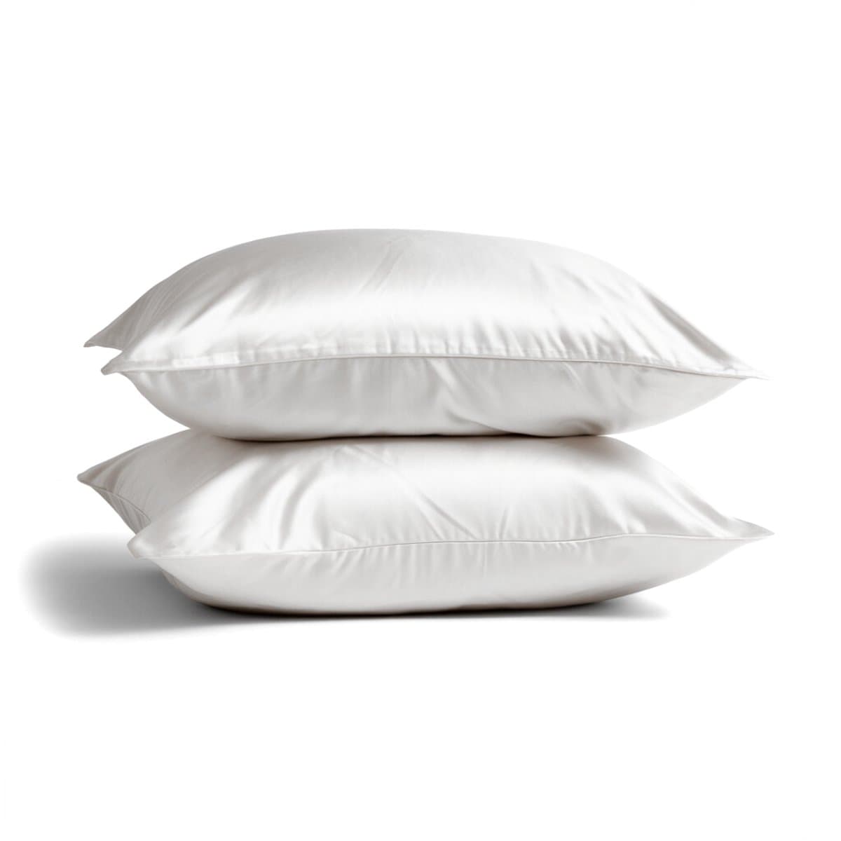 2x Zijden Kussensloop 60x70cm Wit Hotelsluiting 22 Momme - Kussensloop set - Luxe Silk Kussensloop 100% moerbei zijde - Zijde kussensloop - Silk Heaven - 60x70cm (standaard) / Hotelsluiting