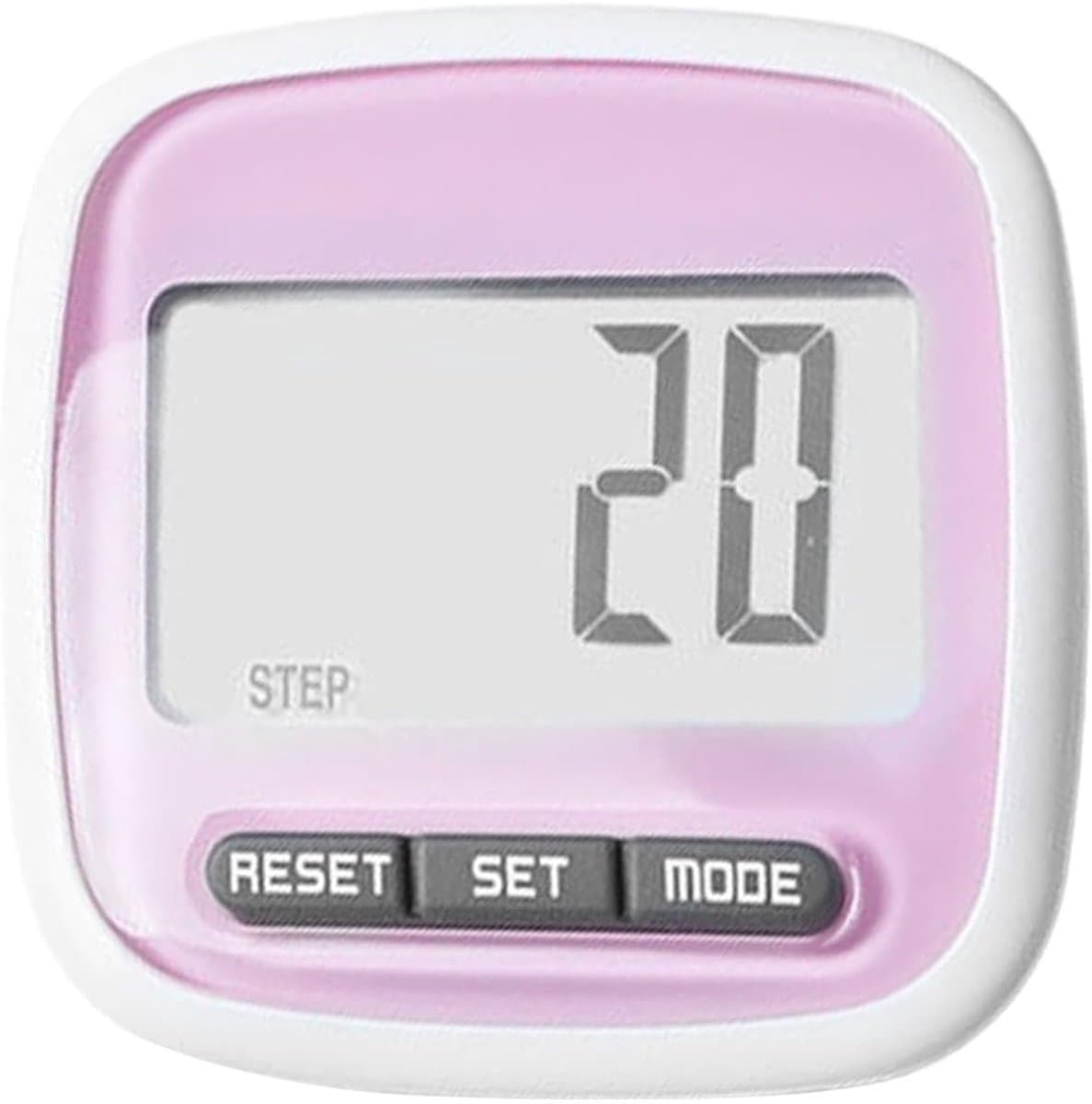 Stappenteller Clip-on - Fitness Tracker - Activiteit Meten - Ultra Precieze Sensor - 5x5x2 cm - Roze