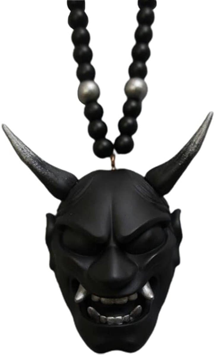 Achteruitkijkspiegel Charm - Samurai Kabuto Helm/Hannya - Auto Decoratie - Polyurethaanhars - Schokbestendig - Geen invloed op zicht - Autodecoratie