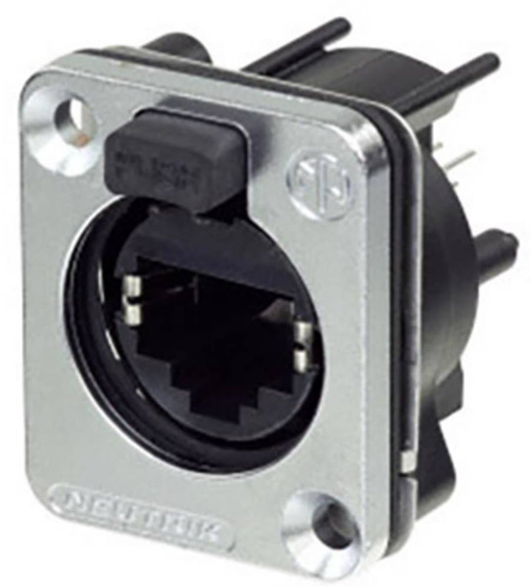 Neutrik Chassisbus NE8FDV-SE-CON Bus, inbouw verticaal Aantal polen 8P8C Zilver 1 stuk(s)