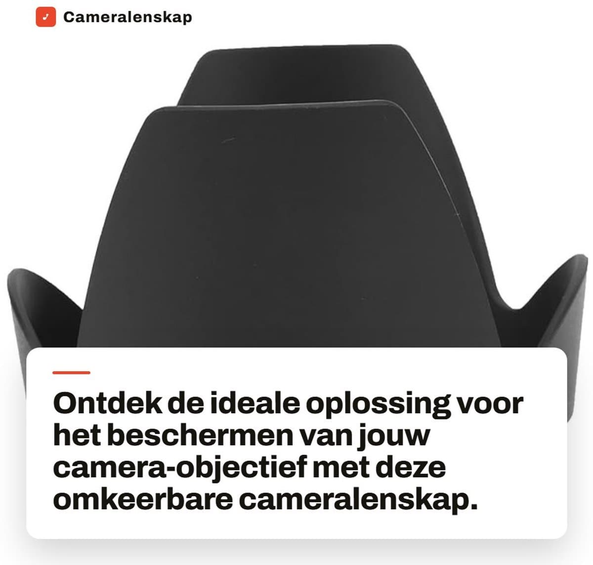 Dailygoods- Cameralenskap Omkeerbaar - Zonnekap - Lensbeschermkap - Voor AF-S 28-300/3.5-5.6G ED VR-lens - ABS - Matte Afwerking