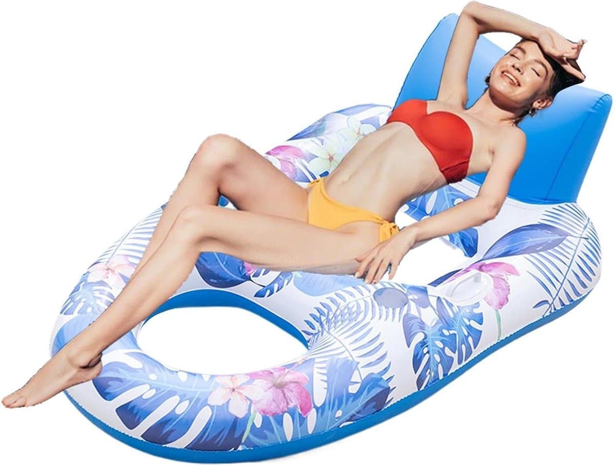 Opblaasbare Zwembad Drijvers - Water Hangmat Vlot - Ontspannen in Water - Verdikte PVC Constructie - Enkele of Dubbele Maat