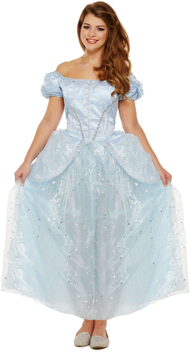 Henbrandt - VOLWASSENEN DAMES ASSEPOESTER JURK - Prinses kostuum - Feest Jurk - Carnavalskleding - Verkleedkleding - Vrijgezellenfeest - VROUW - Maat: ONE SIZE FITTS ALL