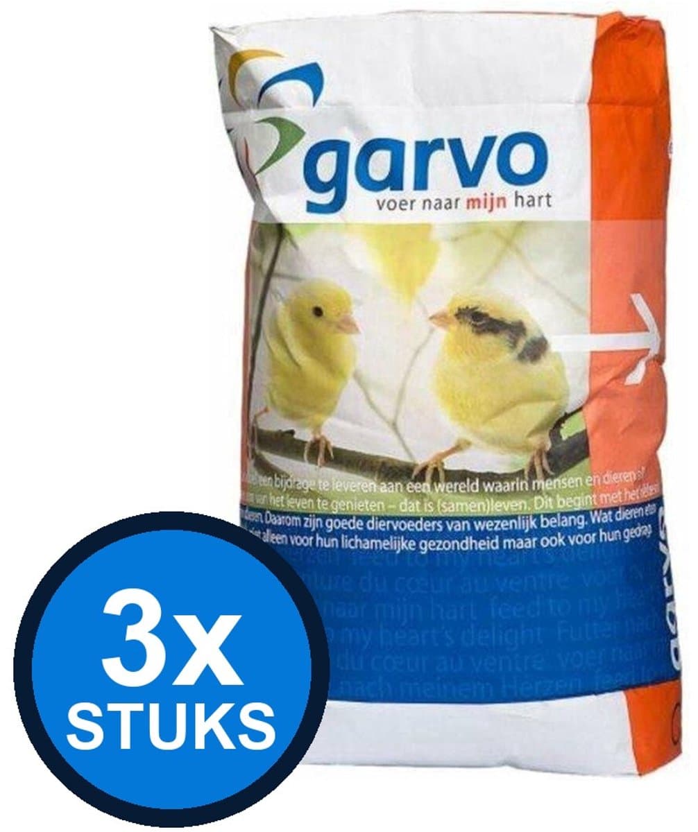 3x Garvo Kanarie Zoet Standaard - Vogelvoer