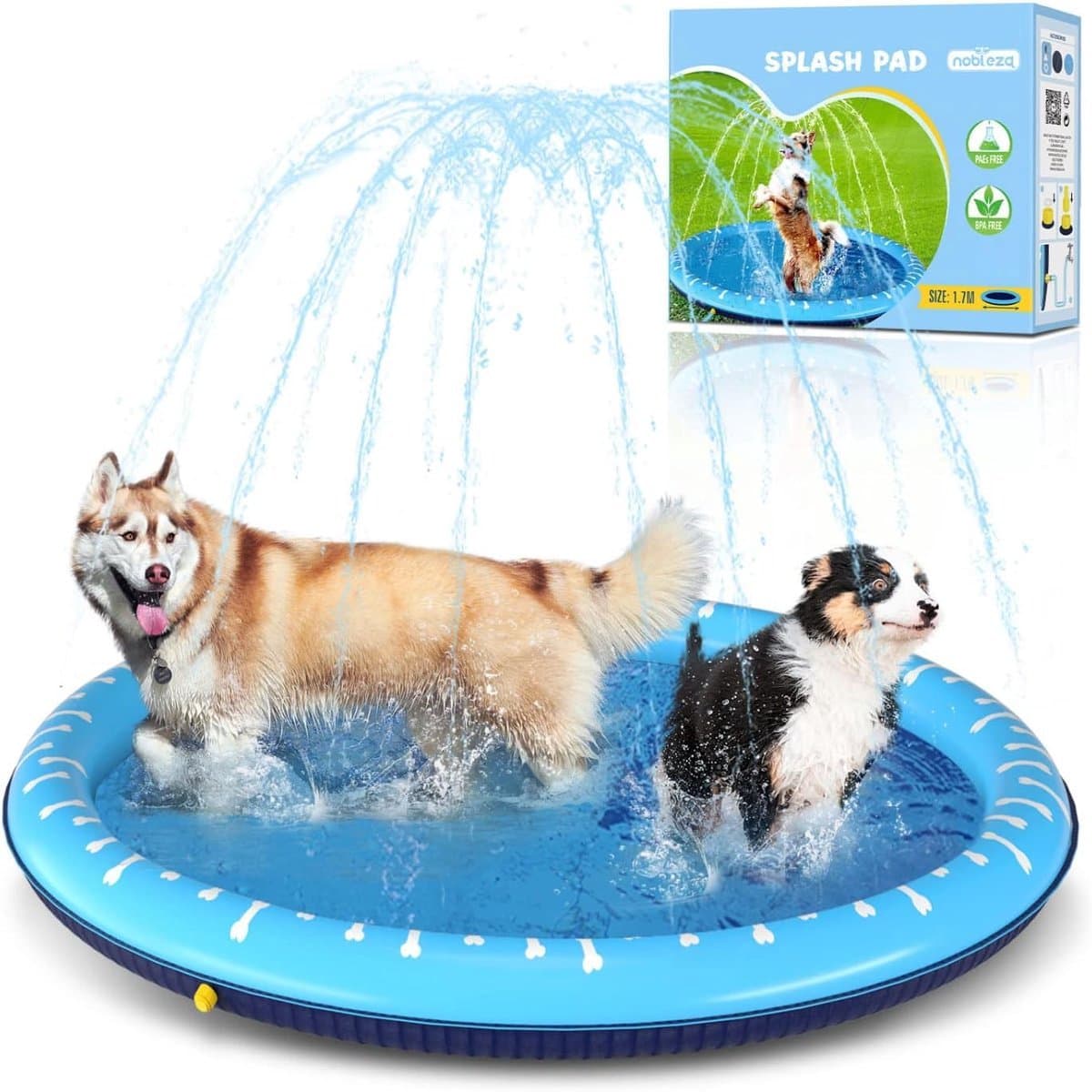 Solvix hondenzwembad - Honden- en Katten Spettermat - PVC - 170 cm - Waterafstotend - Voor Dieren