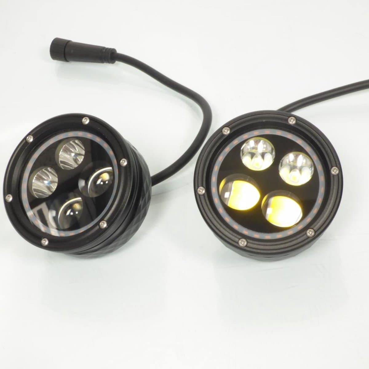 Feu additionnel à LED éclairage longue portée pour moto 12V 80W Ecobene R40