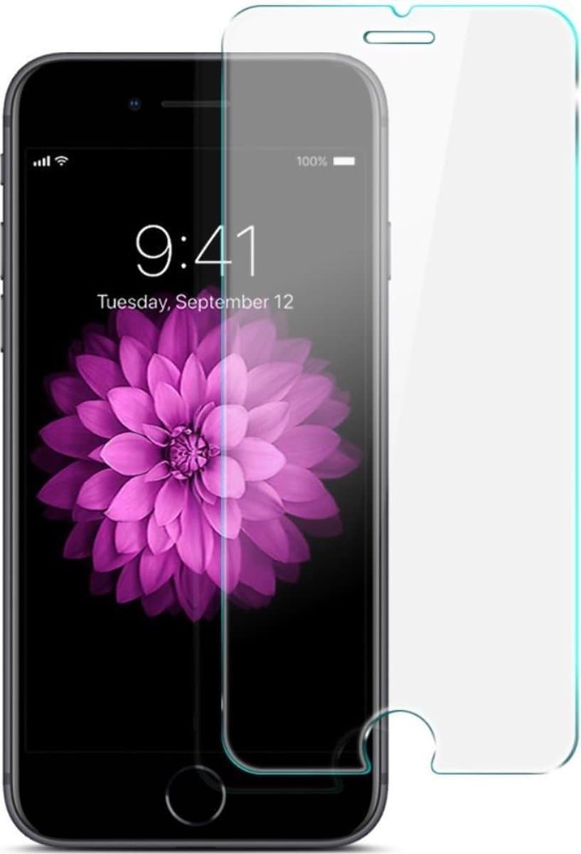Screen Protector - Geschikt voor iPhone SE (2022 / 2020) Screen Protector - 9H Tempered Glass - Transparant