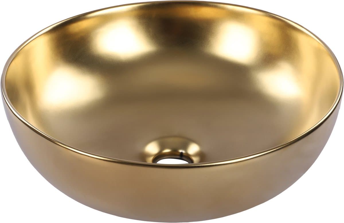 Differnz waskom - Ø 40 cm - keramiek - mat goud