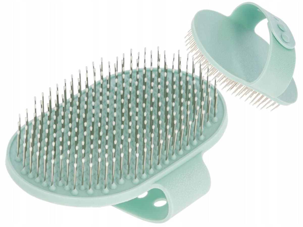 Kerbl Borstel Handschoen voor Honden en Katten - Turquoise