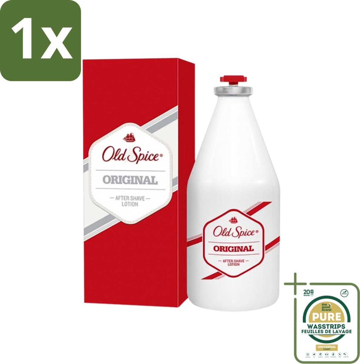 1 x Old Spice - Original - Aftershave Lotion - Verfrissend - 100 ml- Aftershave Lotion - Aftershave - Mannelijke Aftershave - Scherenscheeroplossing - Huidverzorging