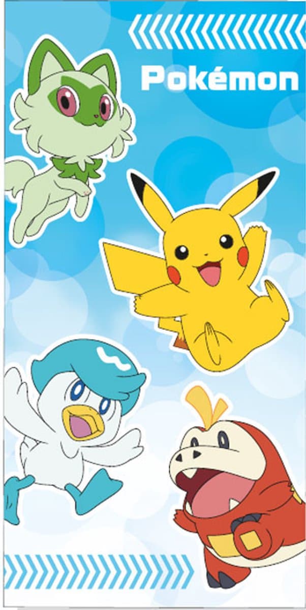 Pokemon handdoek 70 x 140 cm - katoen