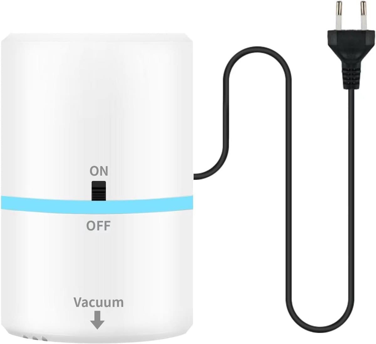 Vacuümzak met elektrische luchtpomp - 45 W compressiestofzuiger met EU-plug