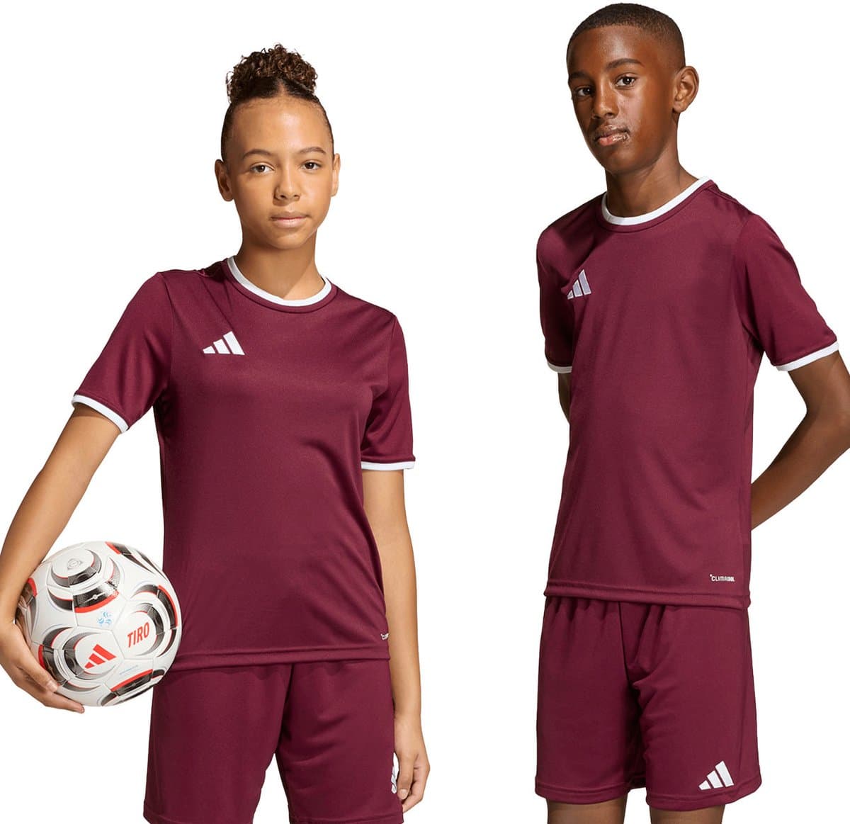 adidas T-shirt Kinderen Entrada 26 Jersey Bordeauxrood - Maat 152cm
