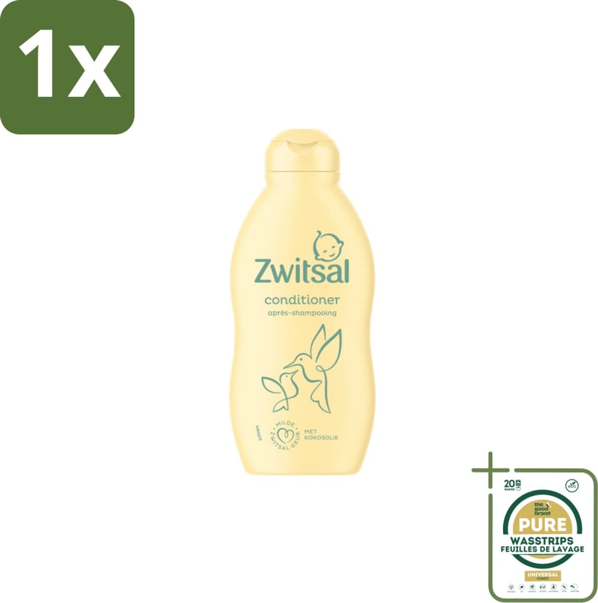 1 x Zwitsal Conditioner 200 ml- Baby Haar Conditioner - Zwitsal Conditioner - Baby Haar Verzorging - Anti-prik Conditioner - Kokosolie Conditioner