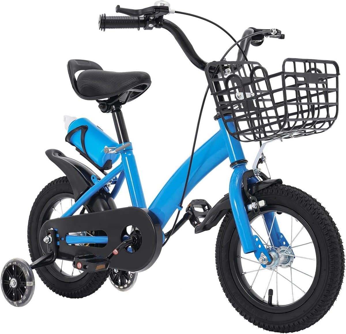 Stabiele 12 Inch Kinderfiets met Zijwieltjes, Voor Jongens en Meisjes (3-5 Jaar)