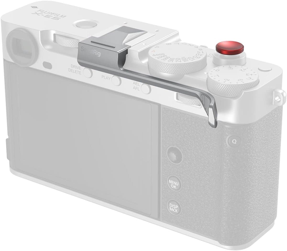 Duimgreep Camera - Grip Stabilisator - Verbeterde Bediening - Geïntegreerde Bescherming - 7cm Lengte - Zilver