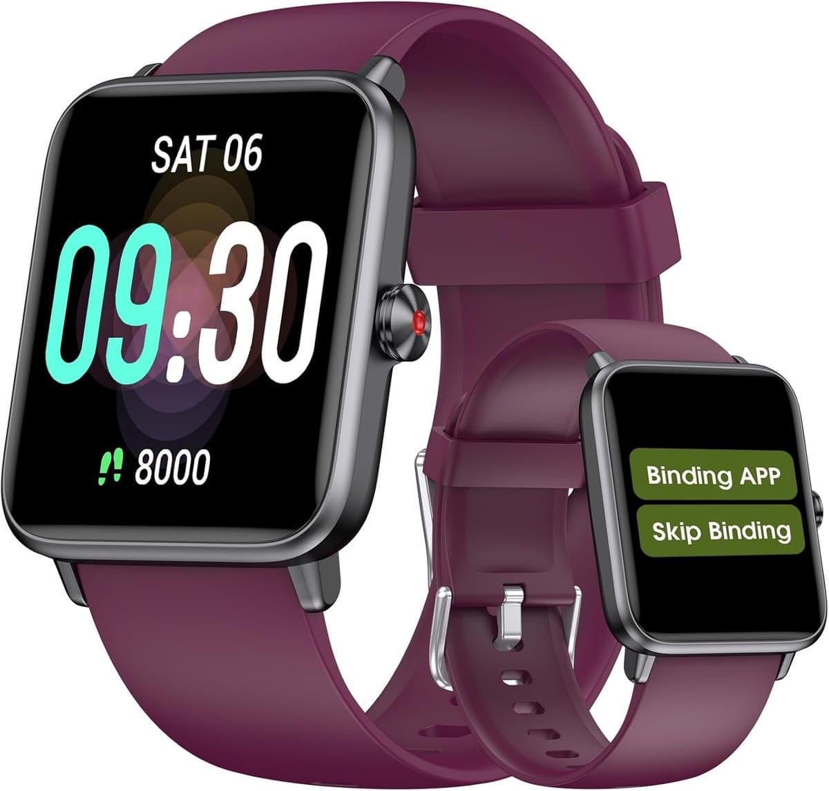 Stappenteller Horloge - Fitness Tracker - Dagelijkse Activiteit - Geen App Nodig - Waterdicht Ontwerp - Paars