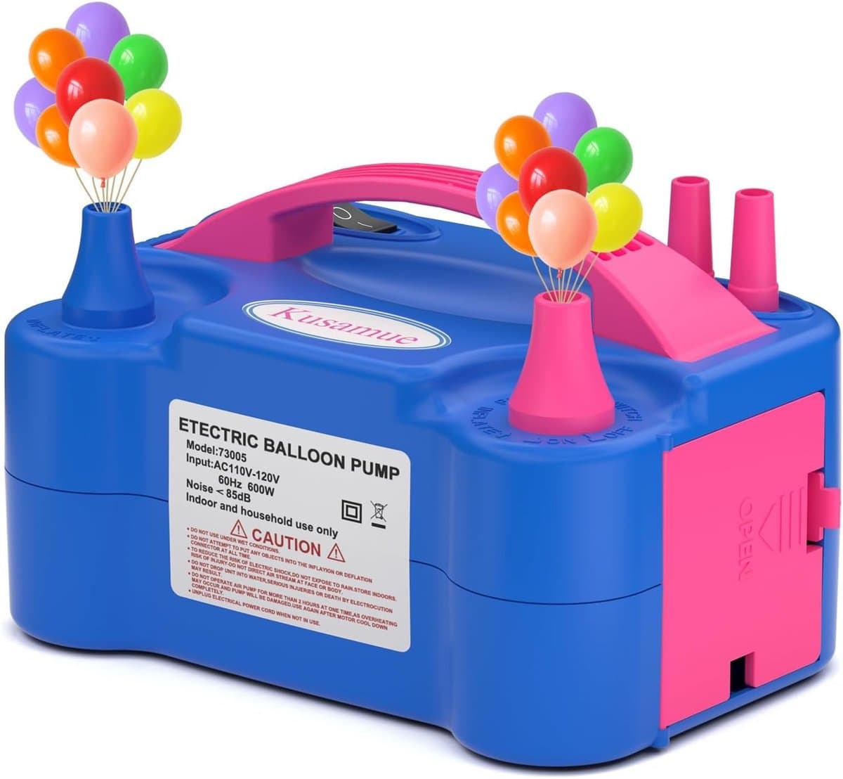 Elektrische Ballonnen pomp - Draagbaar Dubbele Opzetstuk voor Feestjes en Decoratie
