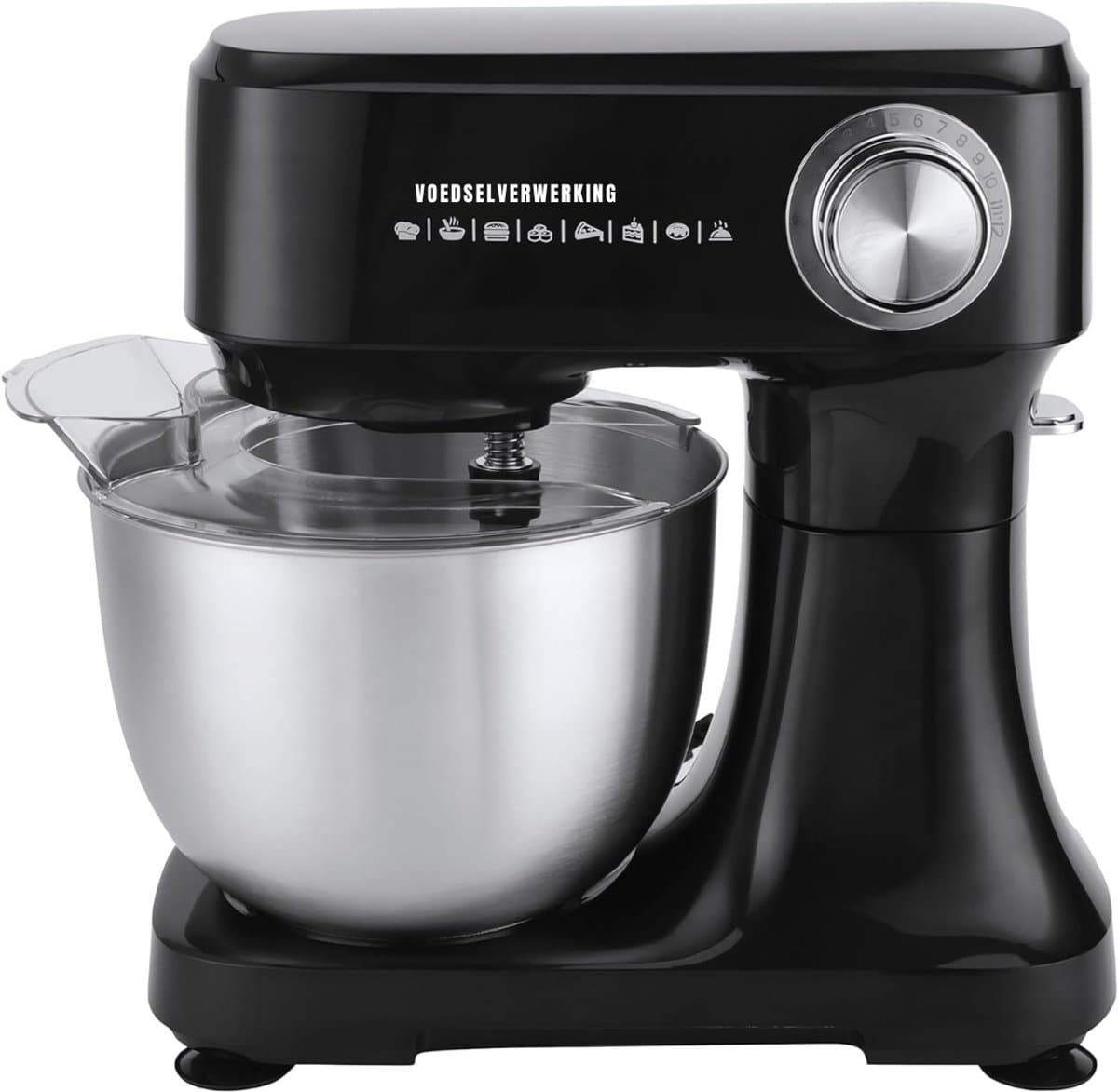 RONN® Mixer met mengkom - Mixer - Mixer met mengkom keukenmachine - Zwart - 10cm x 28cm x 32cm