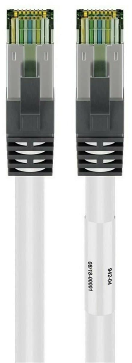 Premium S/FTP CAT8.1 40 Gigabit netwerkkabel / wit - LSZH - 2 meter