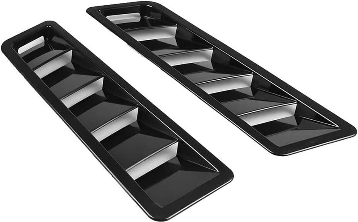 ByShane - Universele Auto Decoratieve Luchtstroom Inlaat Scoop voor Motorkap - Auto Turb Bonnet - Koolstofvezel Stijl - Vent Hood Cover - Auto Luchtinlaten Cover - Auto Modificatie Accessoires