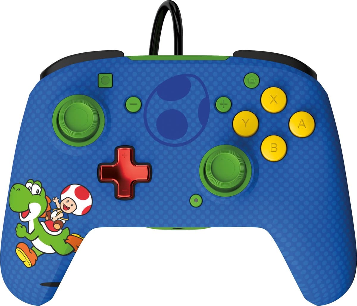 PDP Rematch Glow - Gaming Controller - Jack - Geschikt voor Nintendo Switch - Mario & Yoshi