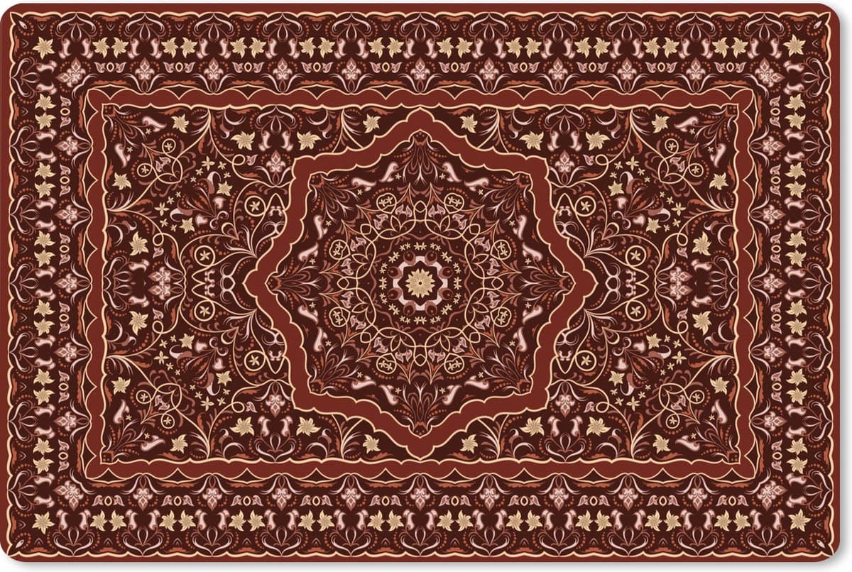 Muismat XXL 120x80 cm - Bureau onderlegger - Bureau mat Perzisch Tapijt - Kleed - Mandala - Bureaumat - Gaming mousepad xl - Bureaulegger groot - Computer deskmat