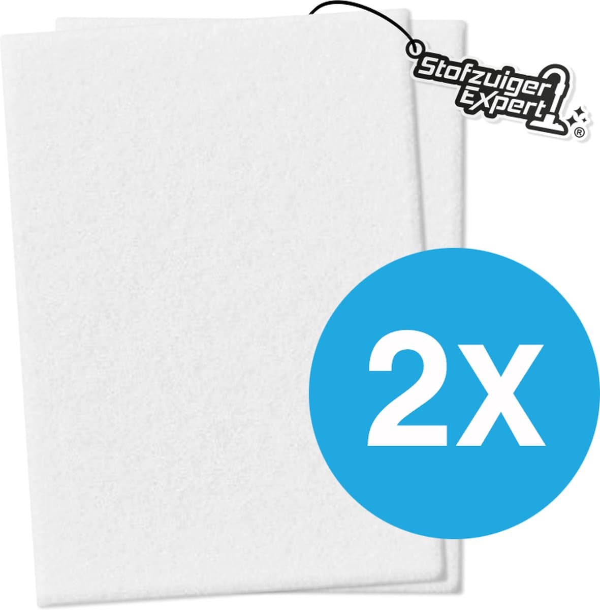 2x Universeel Micro / Hygiëne filter voor alle Stofzuigers - 2 stuks 200x125mm Kwaliteits Uitblaasfilter - O.a. geschikt voor Miele, Siemens, Philips, Bosch, Siemens, AEG, Electrolux etc.