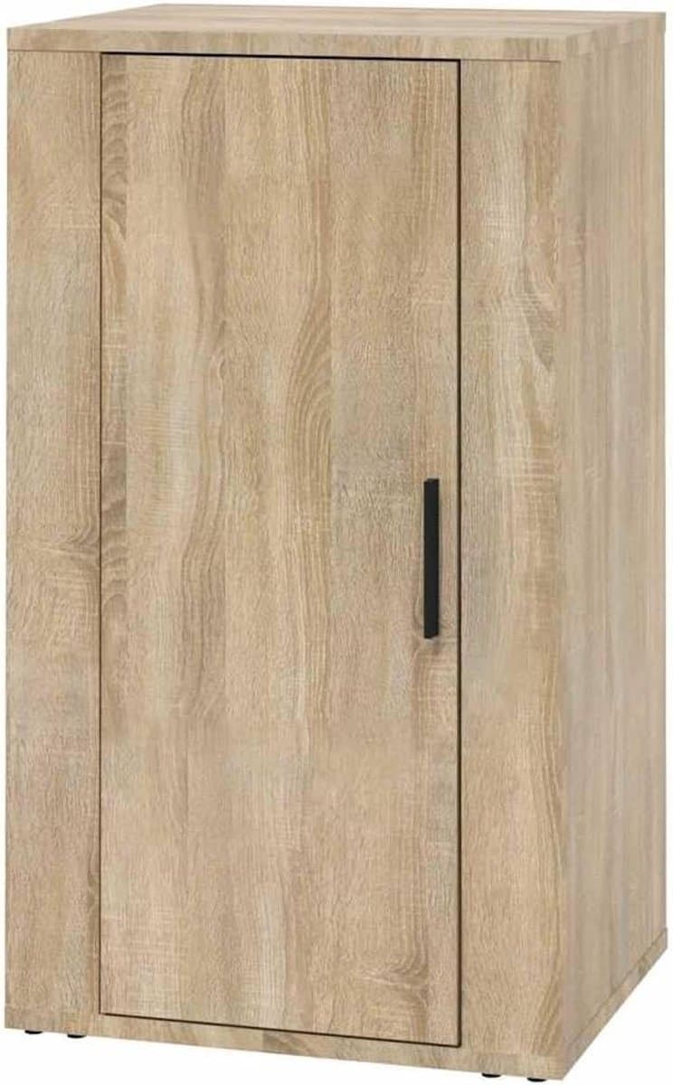 Dressoir Kast - Commode Ladekast - Spullen Opbergen - Deur Beschermt - 40x33x70 cm - Sonoma Eiken