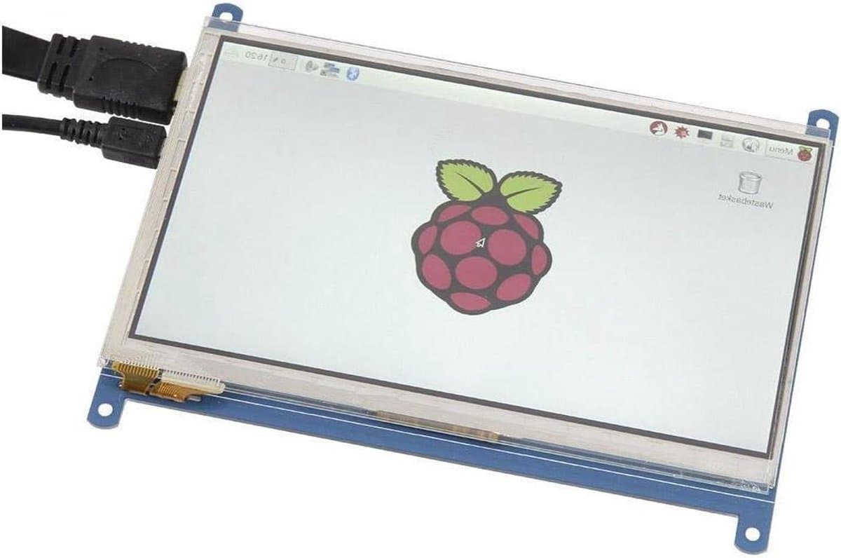 Touchscreen Monitor - PC Monitor - Extra Scherm - 16:10 Beeldverhouding - 7 Inch - Zwart
