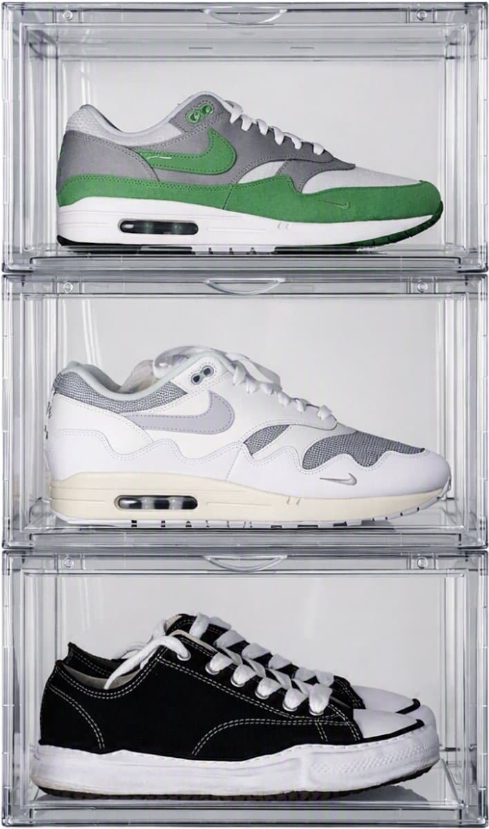 Sneakerstack® Sneakerbox Transparant – 3 stuks - Stapelbare Schoenenbox – Past tot schoenmaat 48 – Premium Opbergbox