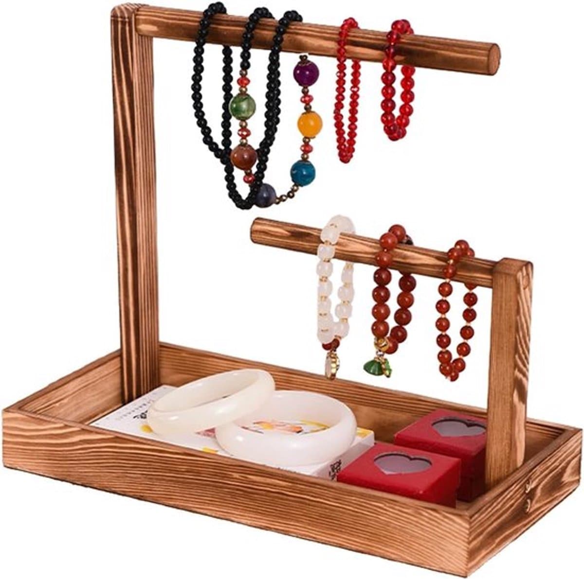 SPHProducts - Sieradenhouder - Hout - Kettingen Armbanden Ringen