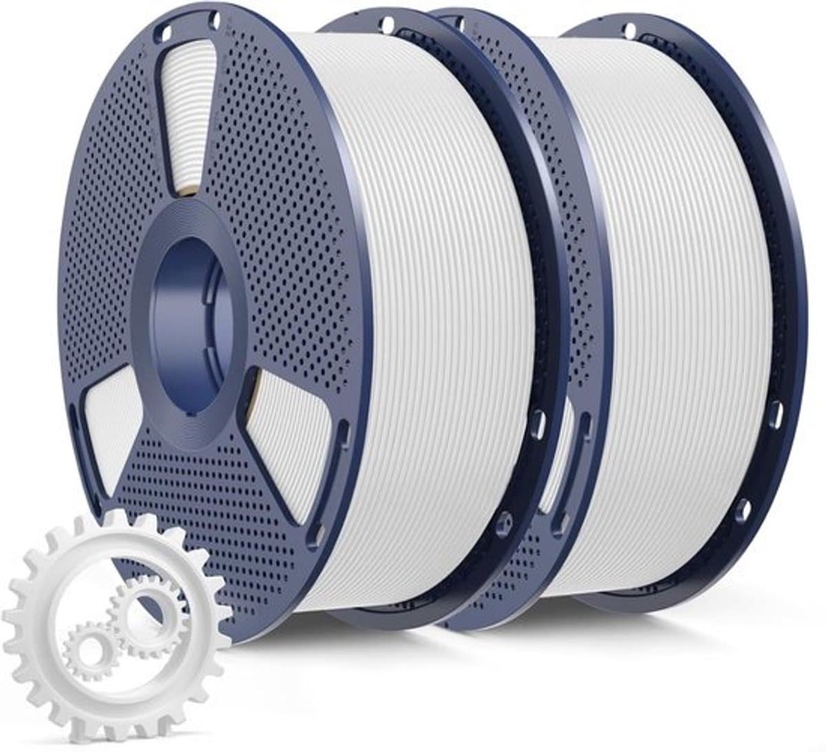 PLA+ Filament - 3D Printer Filament - 3D Printen - Hoge Taaiheid - 2KG - Wit