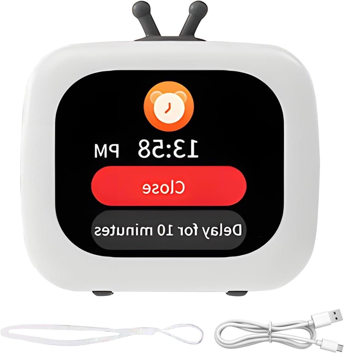 Mini Luidspreker - Draagbare Muziekspeler - Buiten Muziek Luisteren - Touchscreen Bediening - 6 x 10 x 6 cm - Zwart