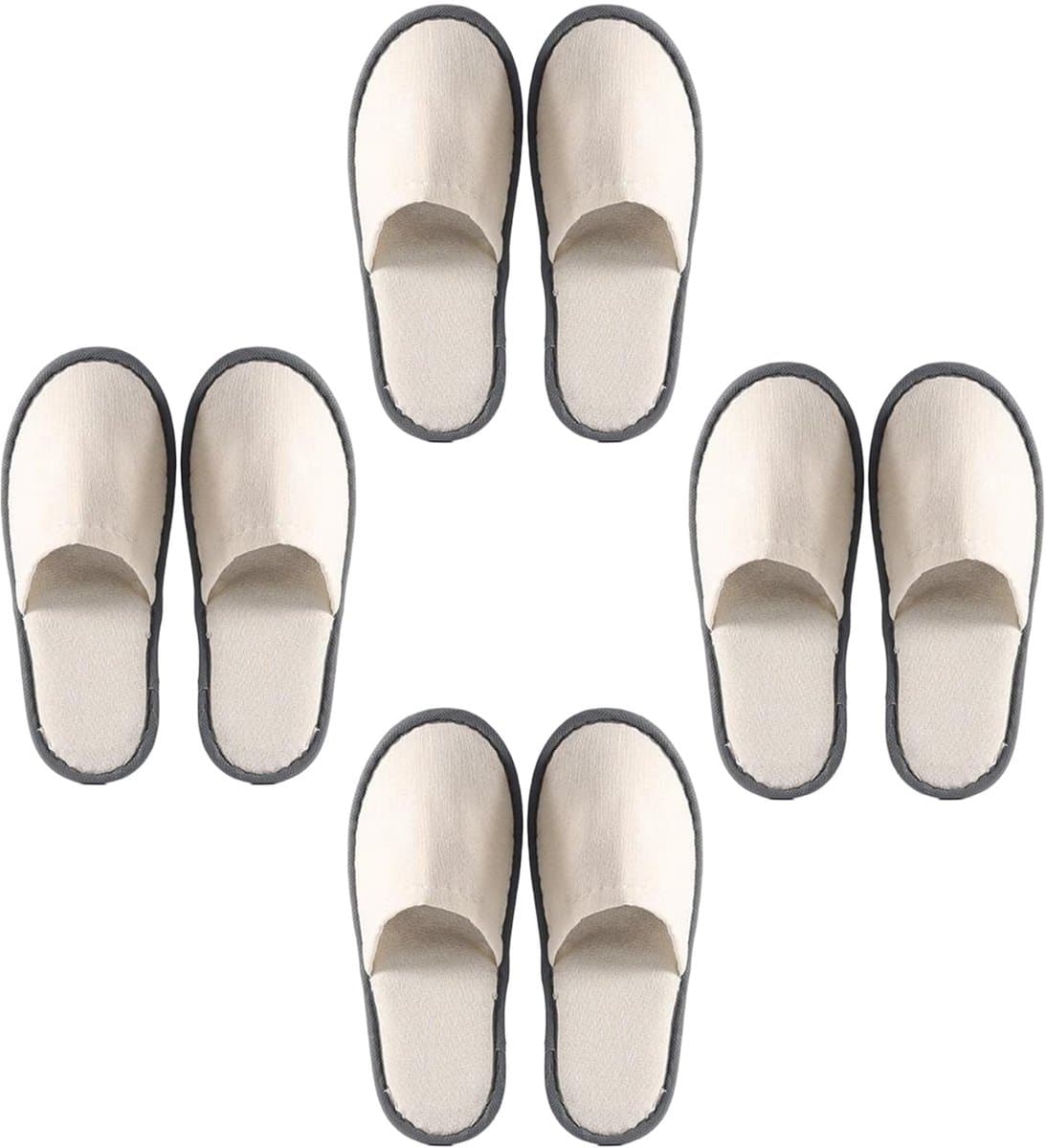 Dailygoods- Hotel Slippers - Wegwerp Slippers - Comfortabel - Ademend - Unisex - EU Maat 37-43 - Luxe Coral Fleece