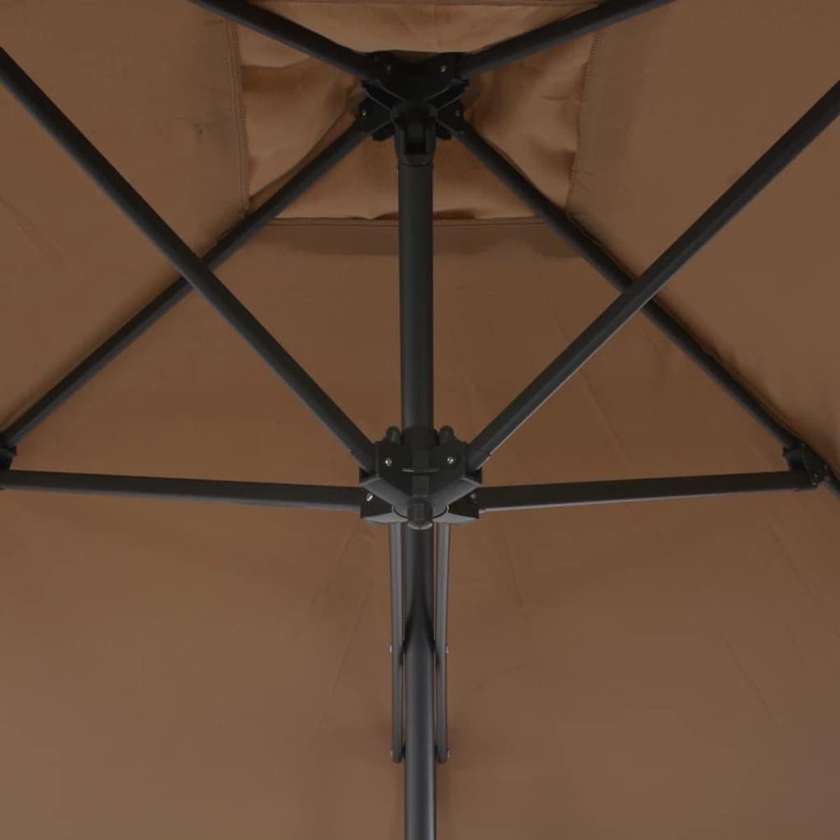 Parasol - Tuinscherm Zonnescherm - Terras Zonnen - 360 Graden Rotatie - 300 x 230 cm - Bordeauxrood