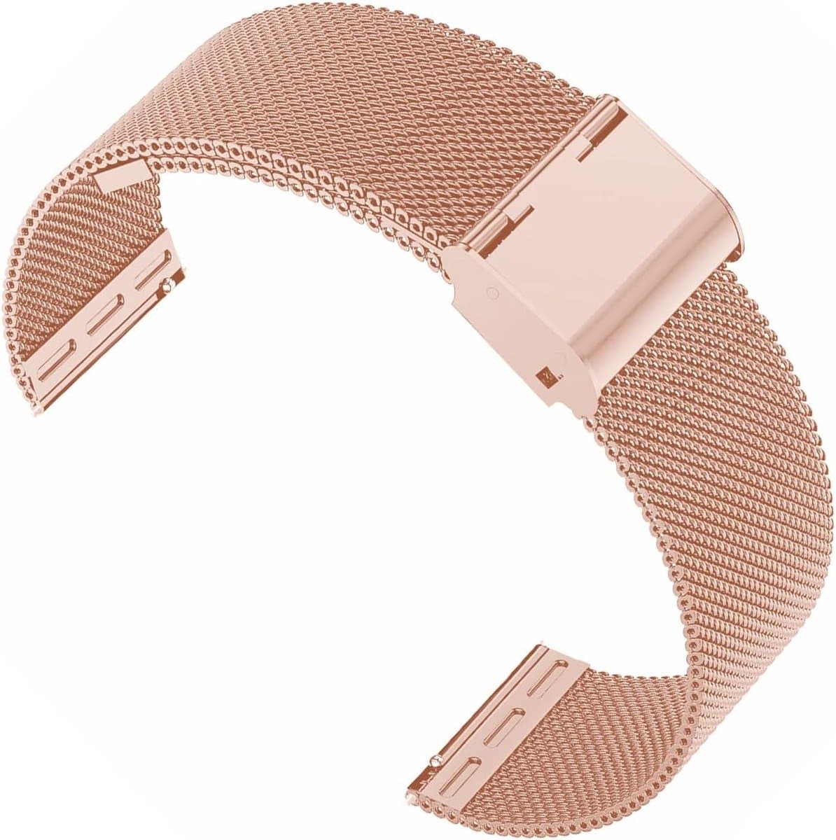 Verstelbare Mesh Horlogeband voor Smartwatches, Geschikt voor Diverse Merken, Duurzaam en Comfortabel