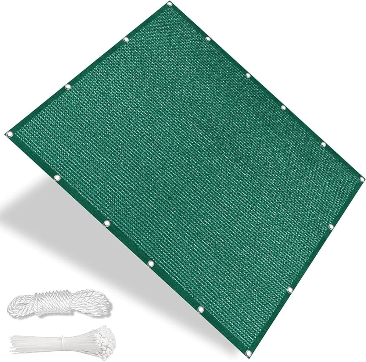Luifel Zonwering - Schaduwdoek Tuin - Buiten Ontspannen - Ademend HDPE Materiaal - 160 x 300 cm - Donkergroen
