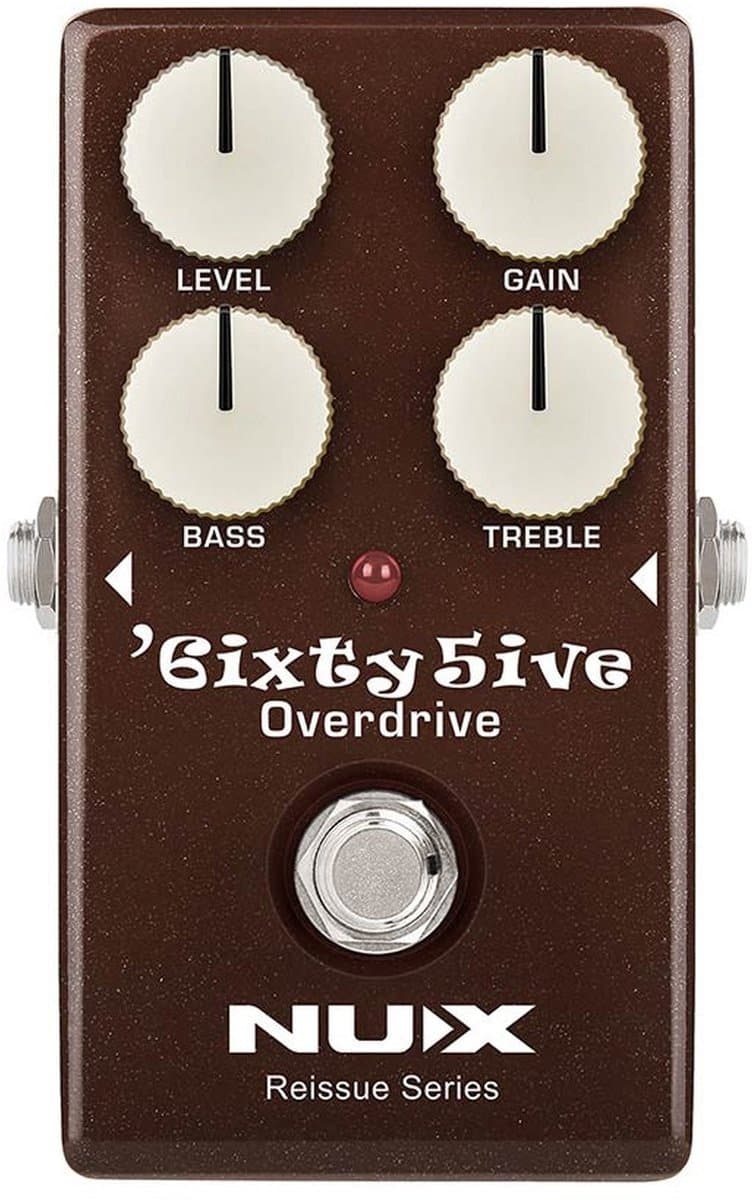 NUX 65O-10 analoge effect pedaal true bypass 6IXTY 5IVE OVERDRIVE