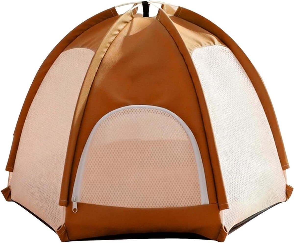Kattentent Opvouwbaar - Katten Grot - Huisdier Ontspanning - Ademend Mesh - 51 x 10 x 10 cm - Oranje