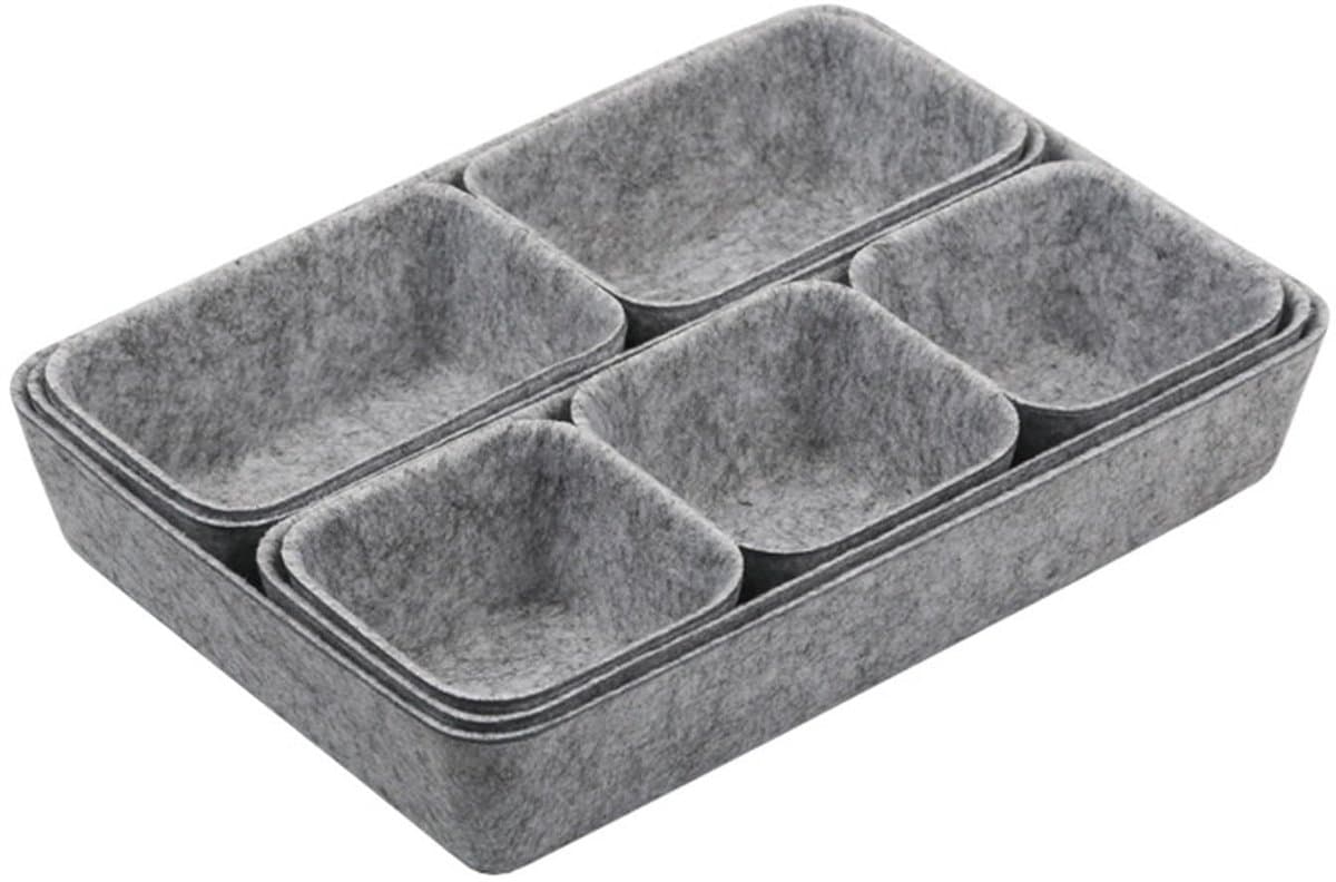 SolidKeus - Set van 8 Vilt Lade Organizers voor Slimme Opslag