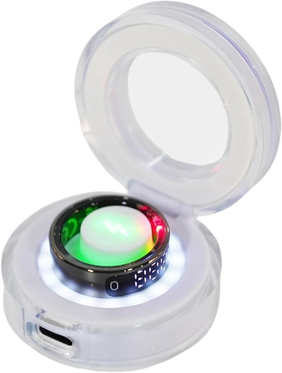Slimme Ring - Fitness Tracker - Gezondheid Monitoren - 5ATM Waterbestendig - ID 18.1 mm - Zilver