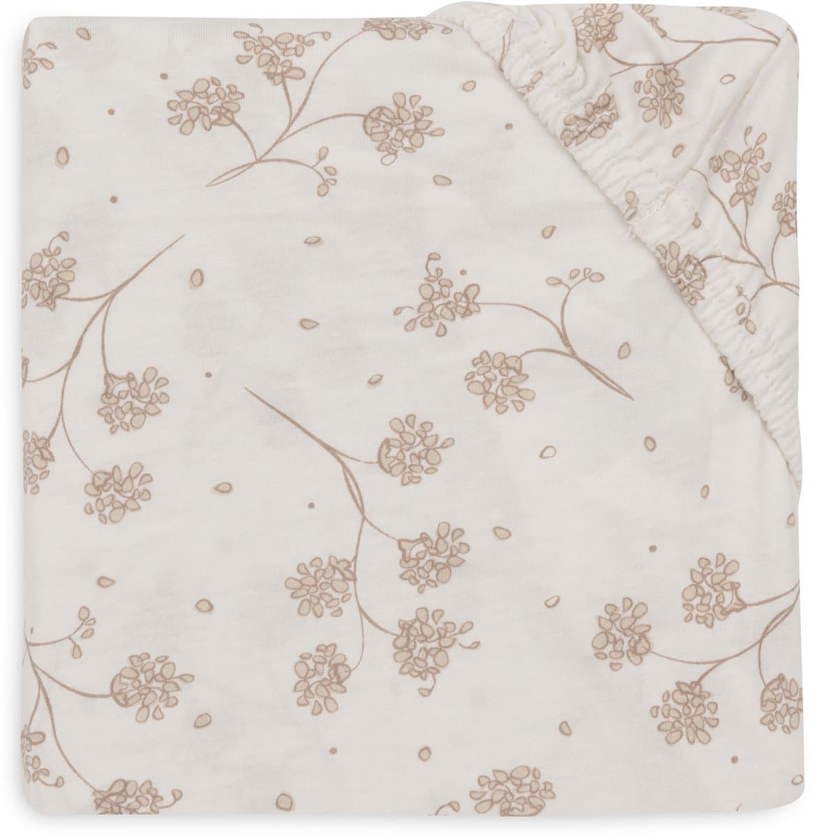 Jollein Hoeslaken Ledikant - 60x120cm - Jersey - Leafy Dreams